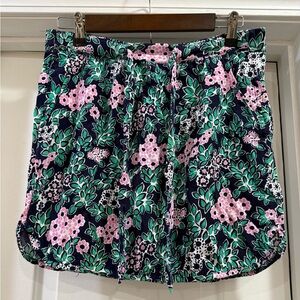Draper James Navy Floral Women's Skirt Size Medium